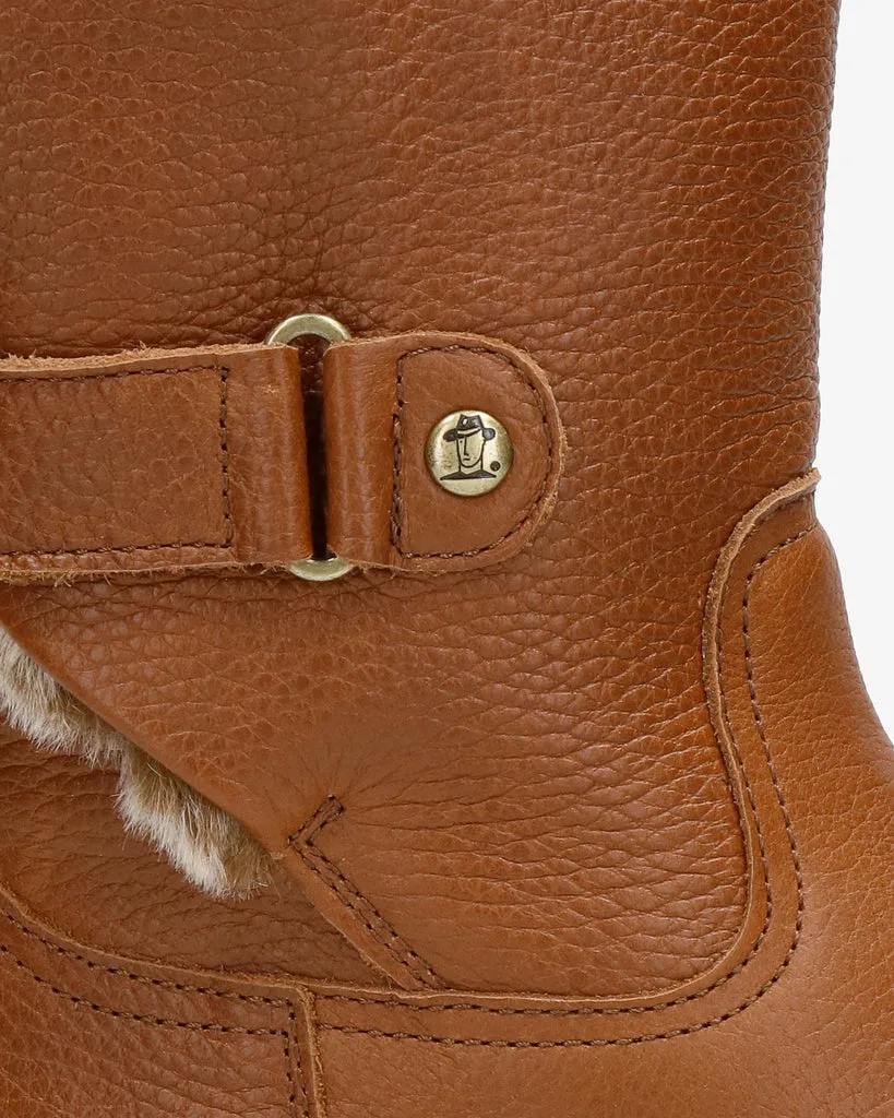 Felia B8 Genuine Leather Boots with Fur Lining