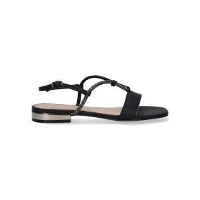 Flat Pewter Amelia-495 Sandal