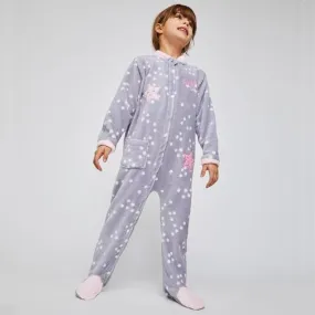 Girl's Coral Fleece Slumber Blanket with Slide - Happy Sparkles