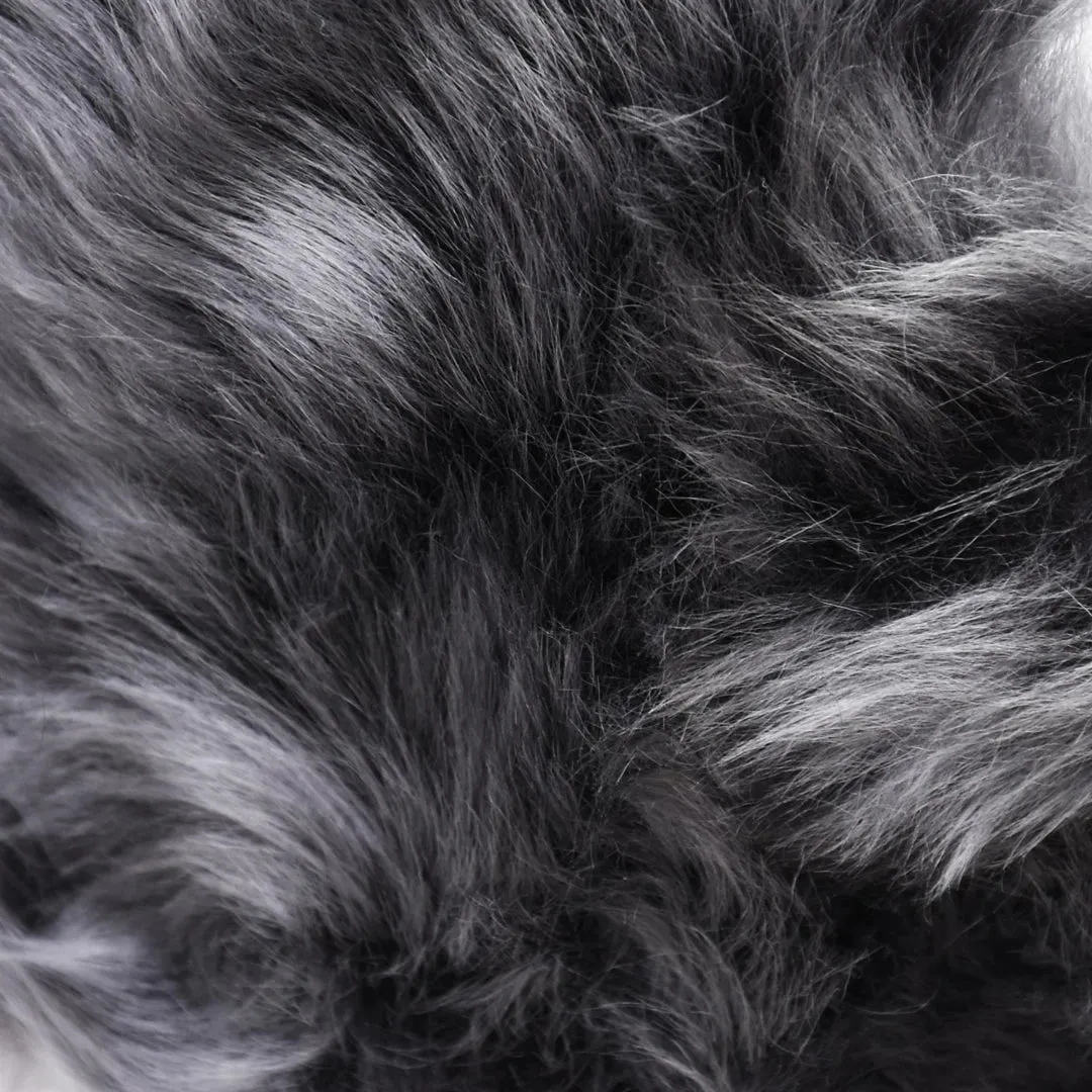Real sheepskin leather headband and Elasticata scarf for women